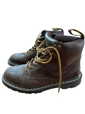 Dr. Martens Nashville Men’s Leather Ankle Boots Brown Size 9 US/M Lace Up Doc’s